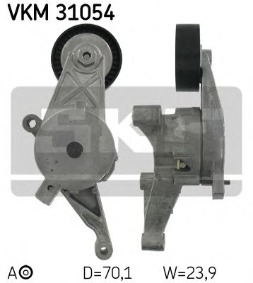 SKF - VKM 31054 - Натяжной ролик, поликлиновойремень (Ременный привод)