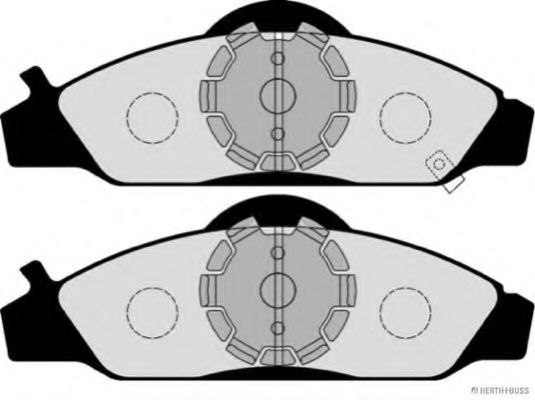 HERTH+BUSS JAKOPARTS - J3600405 - Комплект тормозных колодок, дисковый тормоз (Тормозная система)