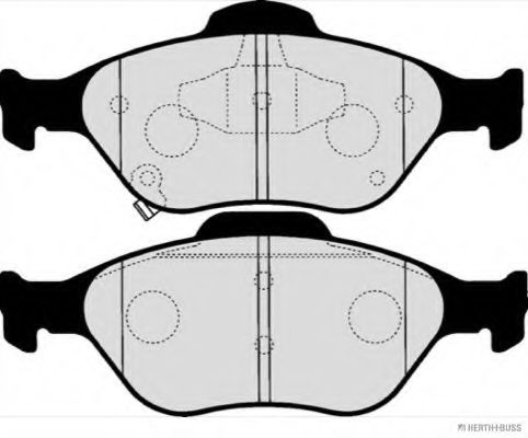 HERTH+BUSS JAKOPARTS - J3602122 - Комплект тормозных колодок, дисковый тормоз (Тормозная система)