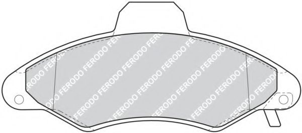 FERODO - FDB1276 - Комплект тормозных колодок, дисковый тормоз (Тормозная система)