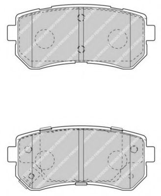 FERODO - FDB4408 - Комплект тормозных колодок, дисковый тормоз (Тормозная система)