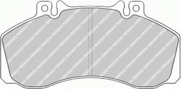 FERODO - FVR501 - Комплект тормозных колодок, дисковый тормоз (Тормозная система)