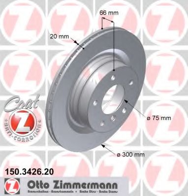 ZIMMERMANN - 150.3426.20 - Тормозной диск (Тормозная система)