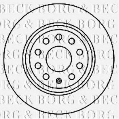 BORG & BECK - BBD5167 - Тормозной диск (Тормозная система)