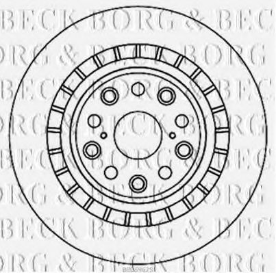 BORG & BECK - BBD5962S - Тормозной диск (Тормозная система)