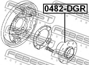 FEBEST - 0482-DGR - Ступица колеса (Подвеска колеса)