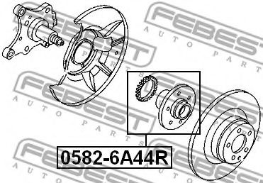 FEBEST - 0582-6A44R - Ступица колеса (Подвеска колеса)