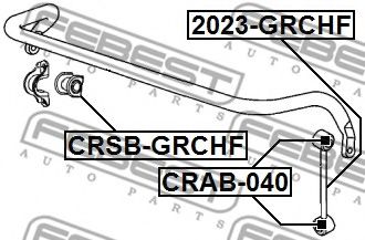 FEBEST - 2023-GRCHF - Тяга / стойка, стабилизатор (Подвеска колеса)