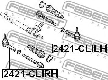 FEBEST - 2421-CLILH - Наконечник поперечной рулевой тяги (Рулевое управление)