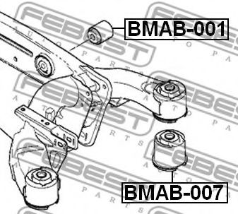 FEBEST - BMAB-007 - Втулка, балка моста (Подвеска колеса)