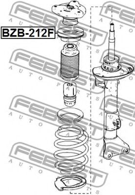 FEBEST - BZB-212F - Подшипник качения, опора стойки амортизатора (Подвеска колеса)