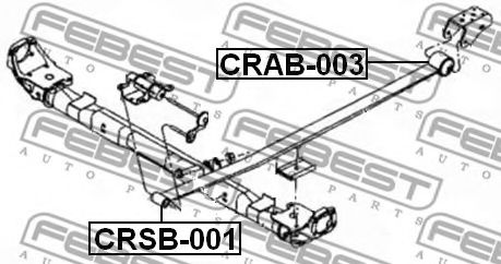 FEBEST - CRSB-001 - Втулка, листовая рессора (Подвеска / амортизация)