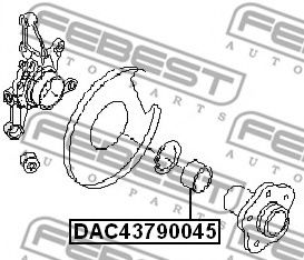 FEBEST - DAC43790045 - Подшипник ступицы колеса (Подвеска колеса)