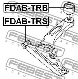 FEBEST - FDAB-TRB - Подвеска, рычаг независимой подвески колеса (Подвеска колеса)