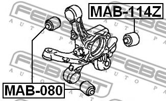 FEBEST - MAB-114Z - Втулка, рычаг колесной подвески (Подвеска колеса)