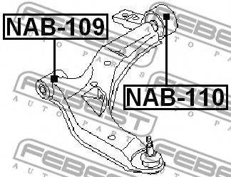 FEBEST - NAB-109 - Подвеска, рычаг независимой подвески колеса (Подвеска колеса)