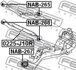 FEBEST - NAB-265 - Подвеска, рычаг независимой подвески колеса (Подвеска колеса)