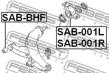 FEBEST - SAB-001L - Подвеска, рычаг независимой подвески колеса (Подвеска колеса)