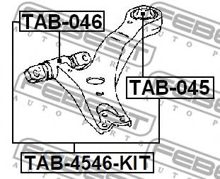 FEBEST - TAB-4546-KIT - Подвеска, рычаг независимой подвески колеса (Подвеска колеса)