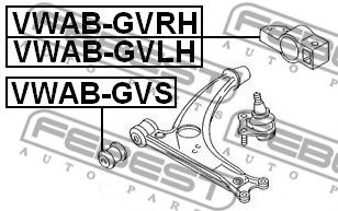 FEBEST - VWAB-GVLH - Подвеска, рычаг независимой подвески колеса (Подвеска колеса)