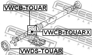 FEBEST - VWDS-TOUAR - Амортизатор, карданный вал (Главная передача)