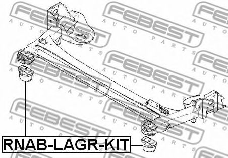 FEBEST - RNAB-LAGR-KIT - Втулка, балка моста (Подвеска колеса)