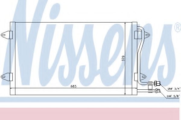 NISSENS - 94258 - Конденсатор, кондиционер (Кондиционер)