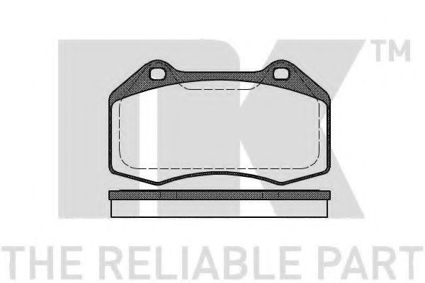NK - 223955 - Комплект тормозных колодок, дисковый тормоз (Тормозная система)