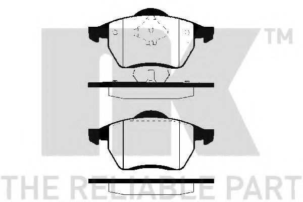 NK - 229985 - Комплект тормозных колодок, дисковый тормоз (Тормозная система)