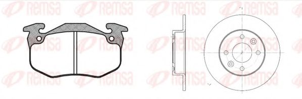 REMSA - 8144.01 - Комплект тормозов, дисковый тормозной механизм (Тормозная система)