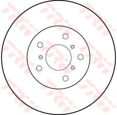 TRW - DF1417 - Тормозной диск (Тормозная система)