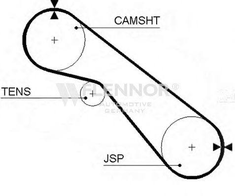 FLENNOR - 4394V - Ремень ГРМ (Ременный привод)