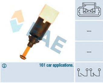 FAE - 24898 - Выключатель фонаря сигнала торможения (Сигнализация)