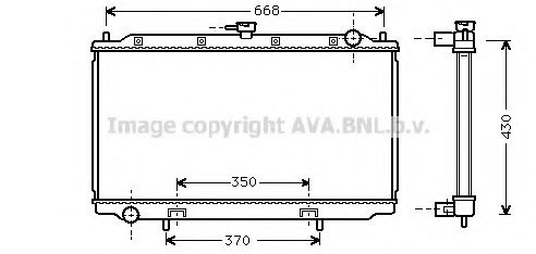 AVA QUALITY COOLING - DNA2181 - Радиатор, охлаждение двигателя (Охлаждение)