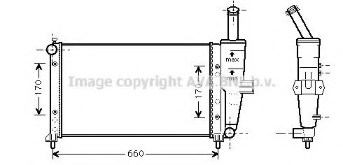 AVA QUALITY COOLING - FTA2208 - Радиатор, охлаждение двигателя (Охлаждение)