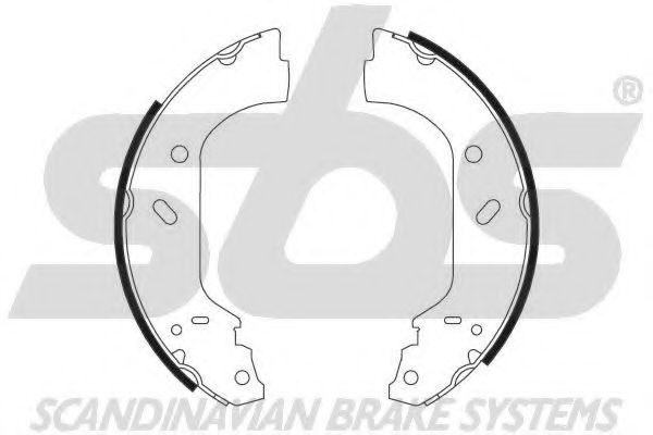 SBS - 18492719588 - Комплект тормозных колодок (Тормозная система)