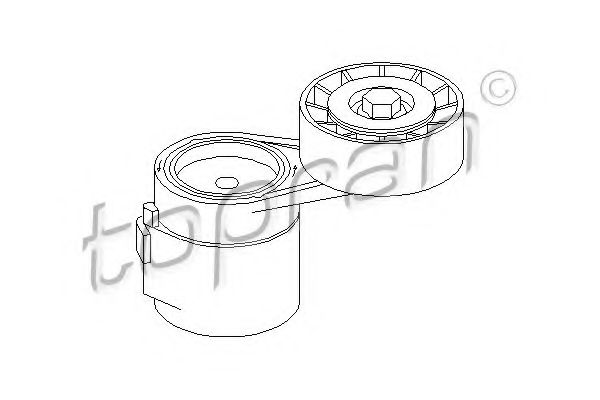 TOPRAN - 205 665 - Натяжной ролик, поликлиновойремень (Ременный привод)