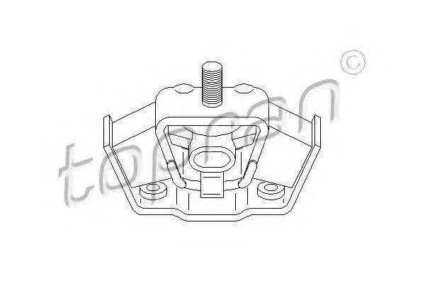 TOPRAN - 400 040 - Подвеска, двигатель (Подвеска двигателя)
