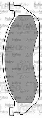 VALEO - 597316 - Комплект тормозных колодок, дисковый тормоз