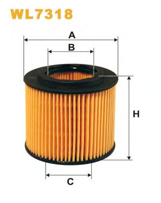 WIX FILTERS - WL7318 - Масляный фильтр (Смазывание)