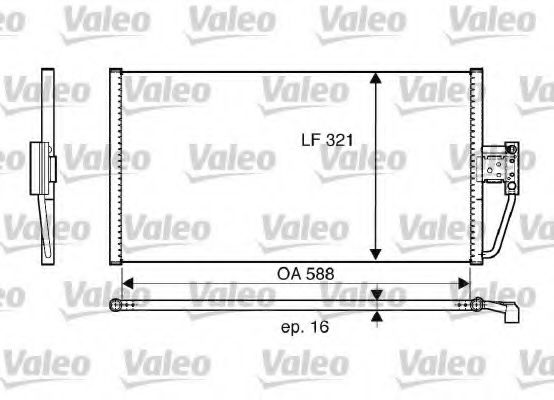 VALEO - 817561 - Конденсатор, кондиционер (Кондиционер)