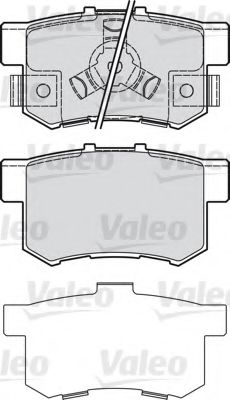 VALEO - 601043 - Комплект тормозных колодок, дисковый тормоз (Тормозная система)