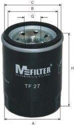 MFILTER - TF 27 - Масляный фильтр (Смазывание)