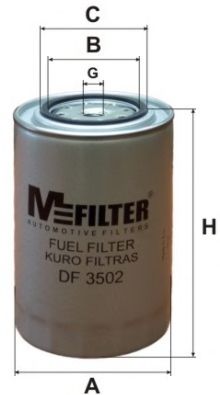 MFILTER - DF 3502 - Топливный фильтр (Система подачи топлива)