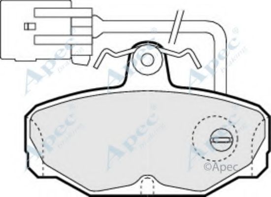 APEC BRAKING - PAD775 - Комплект тормозных колодок, дисковый тормоз (Тормозная система)