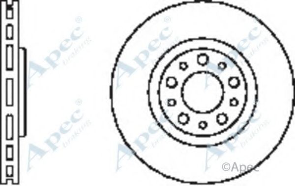 APEC BRAKING - DSK2500 - Тормозной диск (Тормозная система)