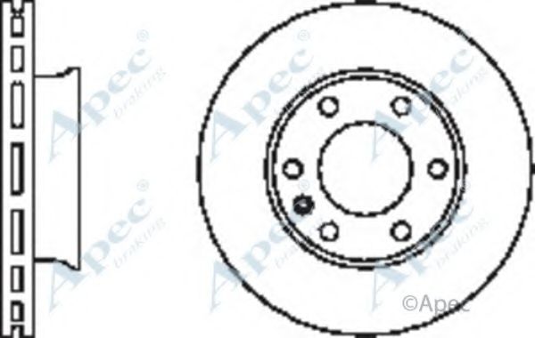 APEC BRAKING - DSK2448 - Тормозной диск (Тормозная система)