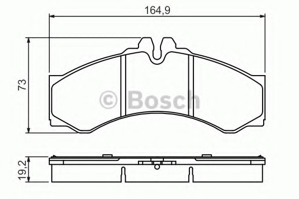 BOSCH - 0 986 424 832 - Комплект тормозных колодок, дисковый тормоз (Тормозная система)