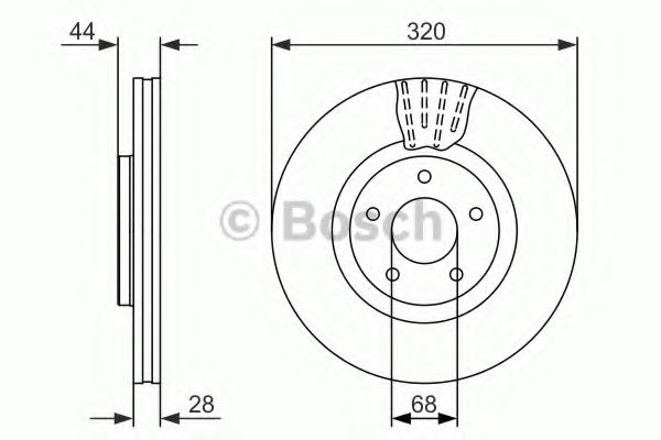 BOSCH - 0 986 479 679 - Тормозной диск (Тормозная система)