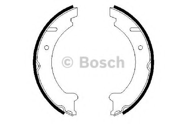 BOSCH - 0 986 487 548 - Комплект тормозных колодок, стояночная тормозная система (Тормозная система)